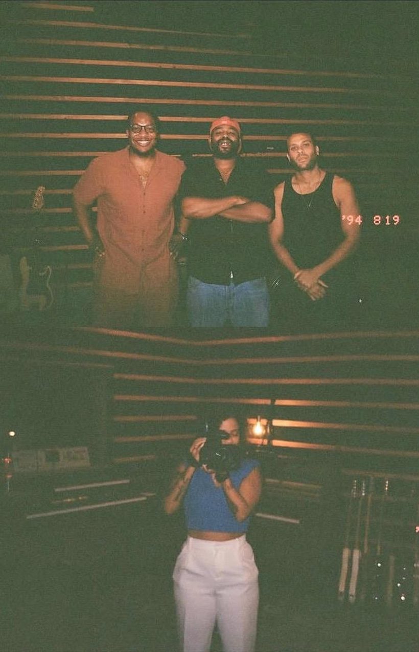 NSTLGA at EBK Studios — the team in the live room, and Jessica-Leigh Jacobs behind the camera